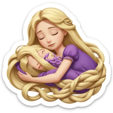 Sleeping Rapunzel (Tangled) sticker