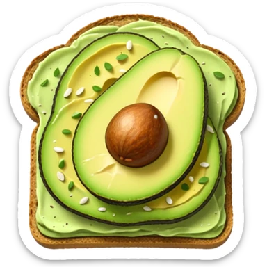 avocado toast sticker