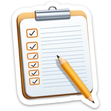 completed to-do list with all items checked off sticker