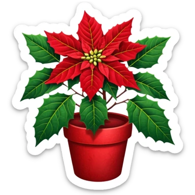 In emoji de la hermosa flor de nadidad sticker