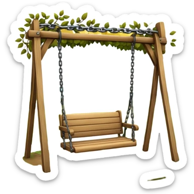 Swing in a public park sticker