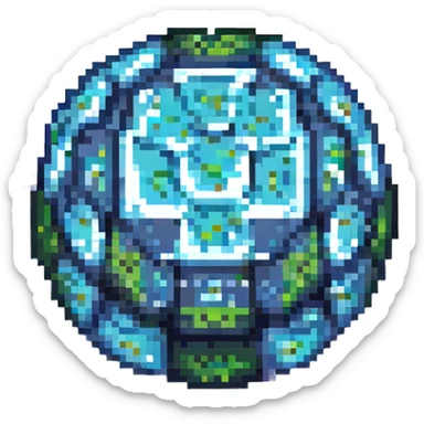 minecraft block pixel art style sticker