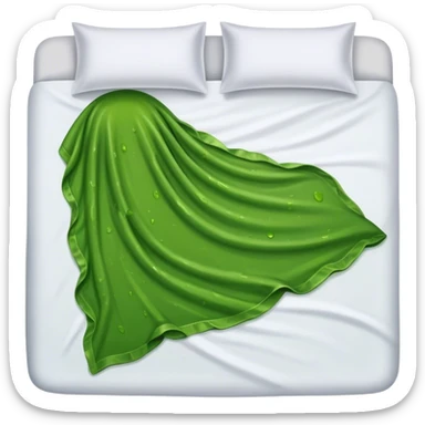 Pickles can leaked on bedsheet sticker