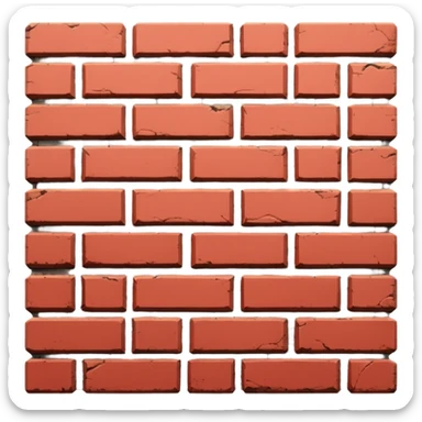 Brick wall: sticker
