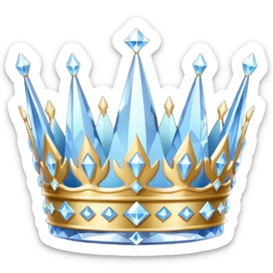 crystal crown sticker
