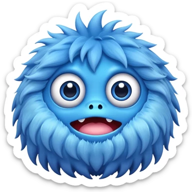 Huggy Wuggy blue monster sticker