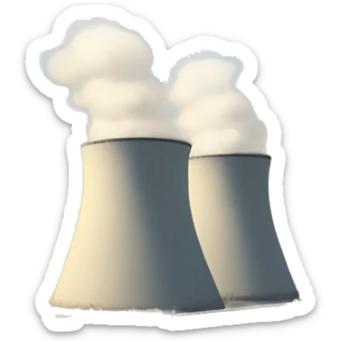 Panoramic view of the thermal power station sticker