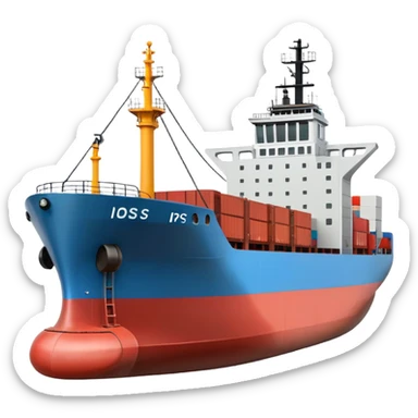 cargo ship sticker