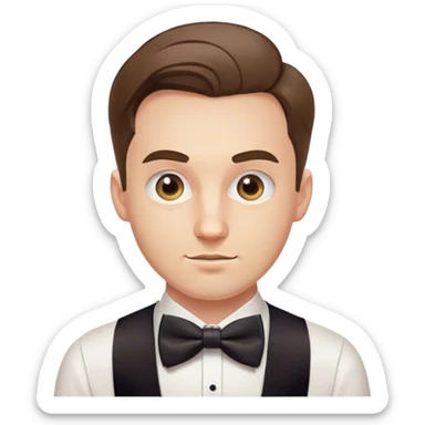 bow-tie polish guy 30yo sticker