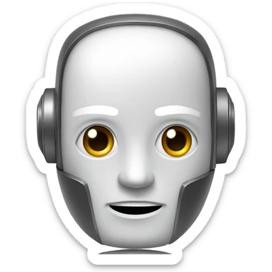 a robot with chatGPT lg fac sticker