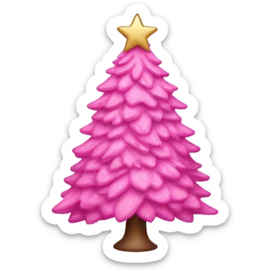Pink Christmas Tree sticker