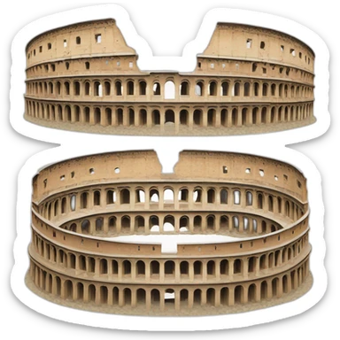Roman coliseum sticker