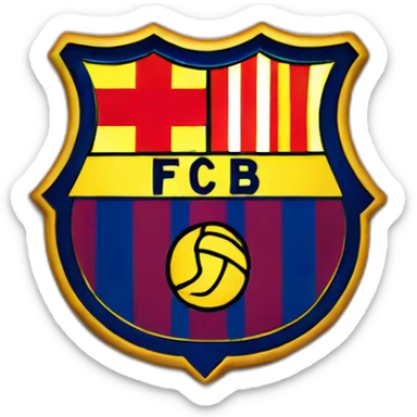 barcelona football club sticker