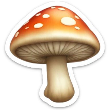 sentient mushroom sticker