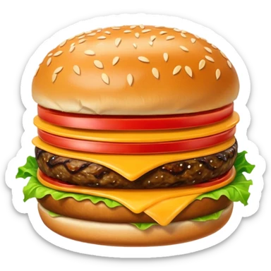 Hamburger sticker