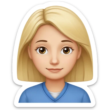 Depict a kindergarten teacher who looks exhausted while helping others, symbolizing neglecting their own needs. 
Make it recognizable at small sizes, positive but realistic. Transparent background, no text. sticker