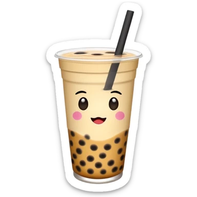 Boba tea sticker
