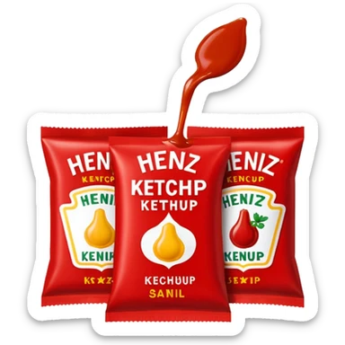 Heinz Ketchup Sachets 10ml sticker