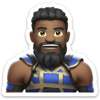 MMA fighter in cosplay clash royale sticker