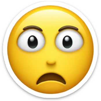 I created a tired yellow emoji sticker