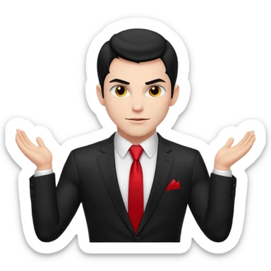 Lucifer half body sticker