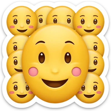 Cute emoji hii very cutie 😊 sticker