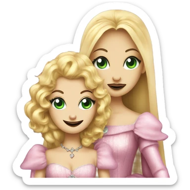 Wicked Glinda and elphba sticker