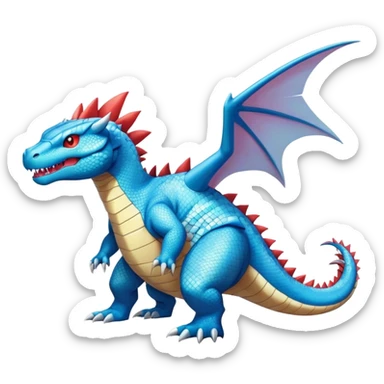 celestial salamence-Feraligatr-hybrid, full body sticker