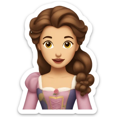 beauty and the beast belle sticker