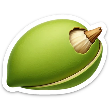 pistachio with shall green nut  sticker