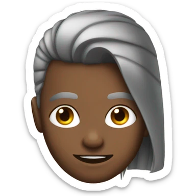 Slicked hair bac sticker