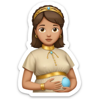 but  pregnant and in a roman collar   sticker