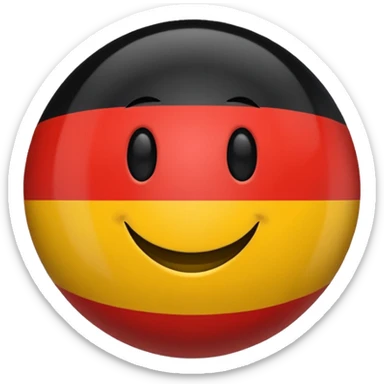 East Germany country ball sticker