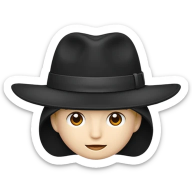 Black hat 🧢 sticker