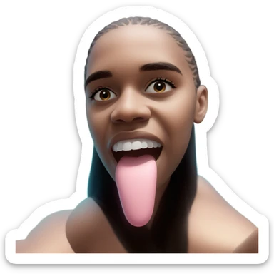 girl with dreamy background sticker