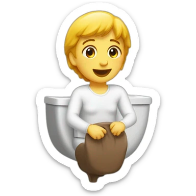 miracle d’aller aux toilettes  sticker