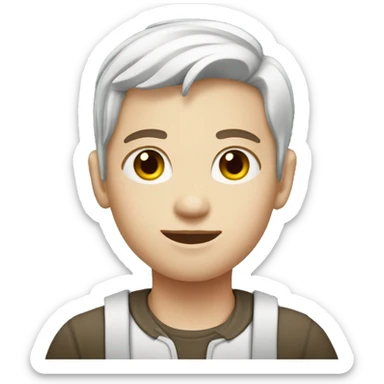 agriculture young white skin sticker