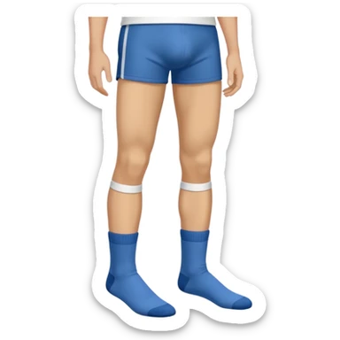 Man with legs apart wearing socks sticker