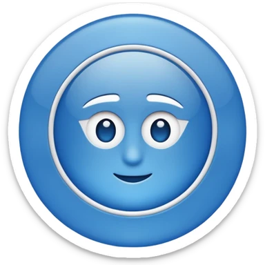 Verificación Azul lines del centro blancas sticker