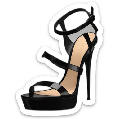 Ysl heel sandal TRIBUTE PLATFORM SANDAL black PATENT LEATHER sticker