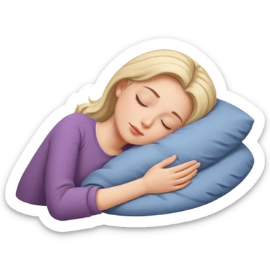 Sleep women sticker
