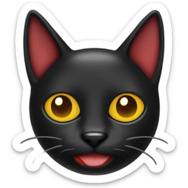 Black Cat chili pepper sticker