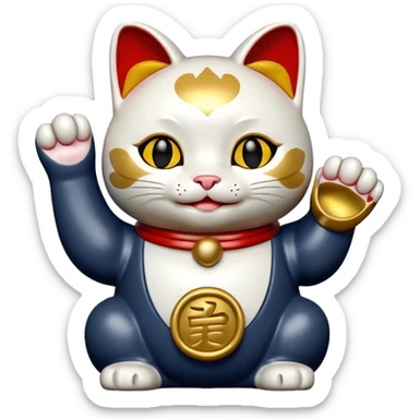 maneki neko sticker