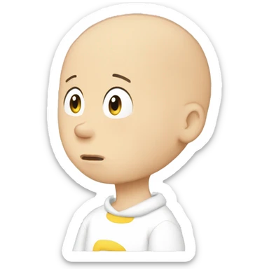 Caillou triste sticker