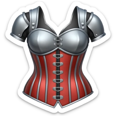 heavy corset armor modern sticker