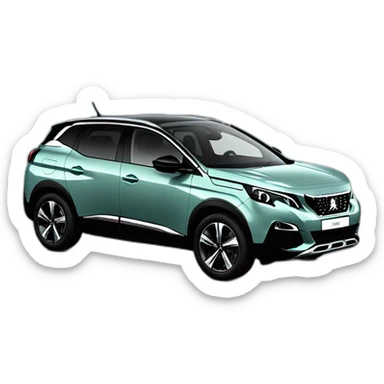 Peugeot 3008 gris amazonite sticker