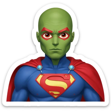 Martian Manhunter from Justice League sticker