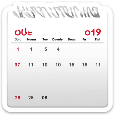 calendario sticker