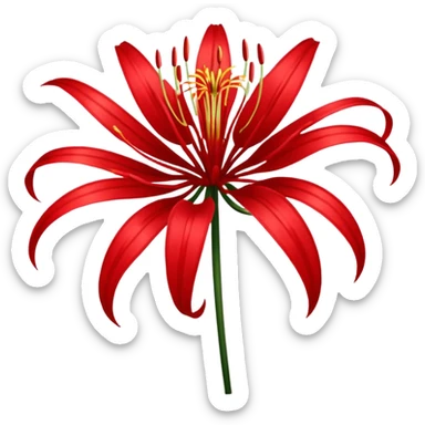Red spider lily sticker