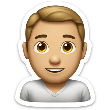 Generic emoji however he is pregnant man. sticker